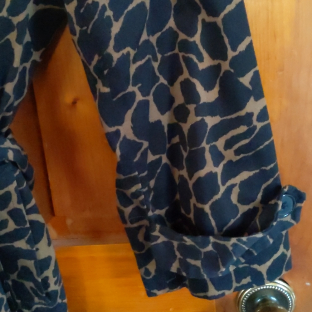 Ladies animal print tie waist lightweight jacket - Picture 4 of 5